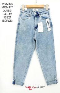 Spodnie Damskie Jeans MOM FIT XJ189