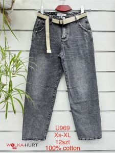 Spodnie Damskie Jeans BOYFRIEND U969