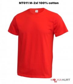 Koszulka Męska bawełna MT011czerwona