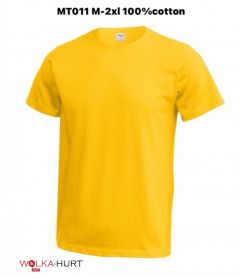 Koszulka Męska bawełna MT011żółta